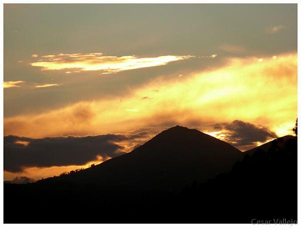 Puesta de sol en las Regueras
