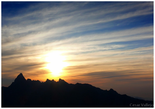 Pesta de sol en collada Bonita